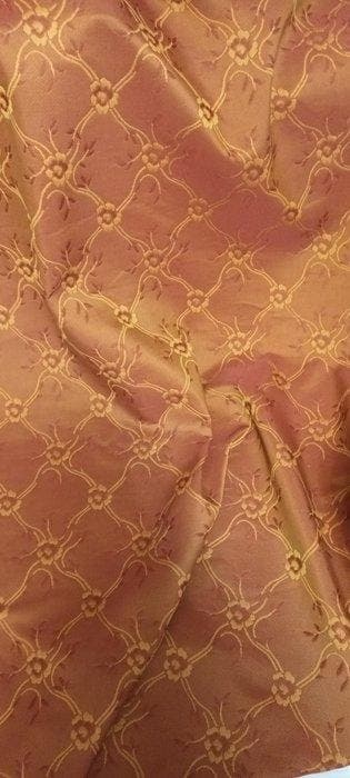 San leucio damascato cangiante bordeaux-rame - Moderne -