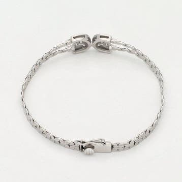 Armband - 14 karaat Witgoud Diamant (Natuurlijk), Nieuw