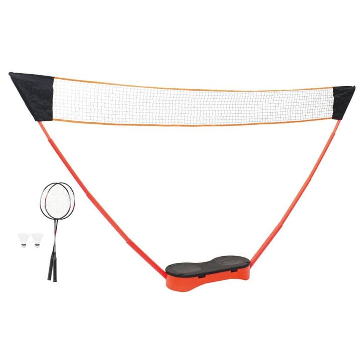 vidaXL Badmintonset met 2 rackets, net en opbergkoffer, Sport en Fitness, Badminton, Nieuw, Verzenden