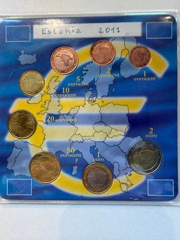 Europa. Euro / Medals 2003/2018 (30 Items incl. 17 Euro, Postzegels en Munten