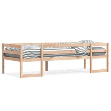Kinderbed 80x200 grenen: 35% korting, retour deal!, 85 tot 100 cm, Verzenden, Zo goed als nieuw, Lattenbodem