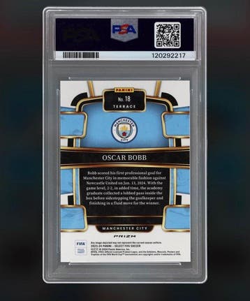 2023/24 Panini Select Oscar Bobb #18 Parallel card,, Nieuw