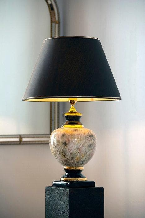 Angela Rigoni - Tafellamp - 24 kt goud - Keramische, Antiek en Kunst, Curiosa en Brocante