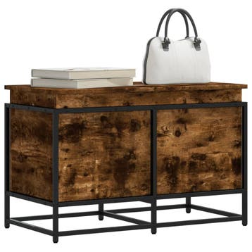 vidaXL Opbergbox met deksel 80x40x51,5 cm bewerkt hout, Verzenden, Nieuw