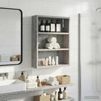 vidaXL Badkamer wandkast met plank Grijze Sonoma 40 x 10 x, Verzenden, Nieuw