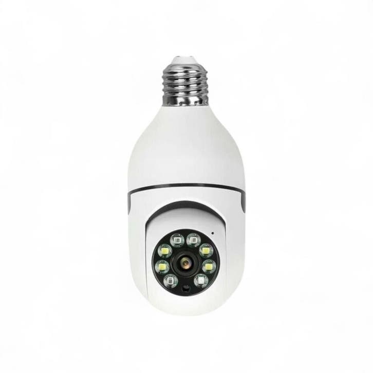 Wifi Beveiligings Camera 360 graden draaibaar E27 Schroefaan, Doe-het-zelf en Bouw, Alarmsystemen, Nieuw, Verzenden