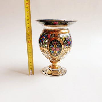 Haida Bohême - Julius Muhlhaus - Vase - Vase piédouche, Antiek en Kunst