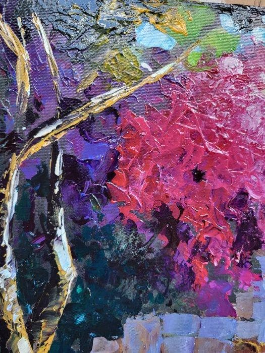 NOLAC - Tableau original de NOLAC peint au couteau en 2026 -, Antiquités & Art, Art | Peinture | Moderne