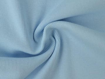 10 meter rib boordstof - Baby blauw, Verzenden