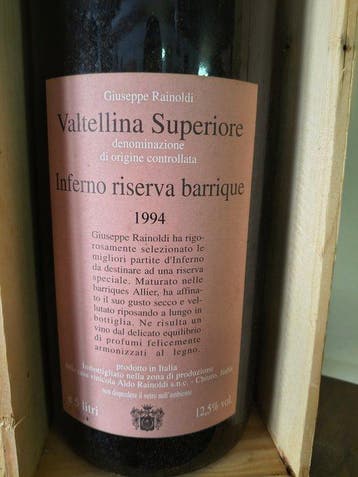 1994 Giuseppe Rainoldi, Superiore Inferno riserva barrique -