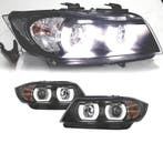 PHARES BMW E90 E91 05-08 XÉNON ANGEL EYES U 3D FOND NOIR, Verzenden, Nieuw