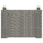 vidaXL Gabion plantenbak H-vormig 260x40x180 cm staaldraad, Verzenden, Nieuw