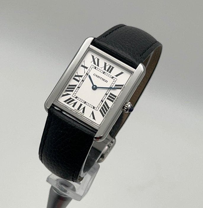 Cartier - Tank Solo Midsize - 3169 (WSTA0028) - Homme - 2018, Handtassen en Accessoires, Horloges | Heren