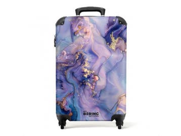 Veiling - Koffer handbagage dromerig marmer, Nieuw