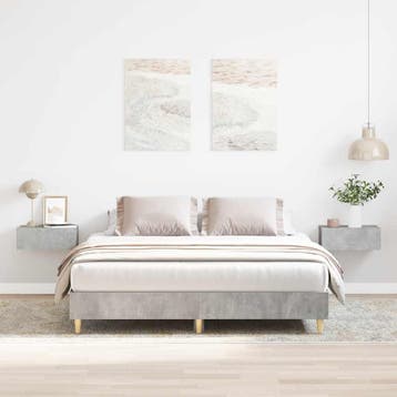 vidaXL Bedframe zonder matras 140x200 cm spaanplaat, Verzenden