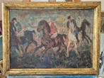 Deutsche Schule (XIX-XX) - Dynamische Reiterszene