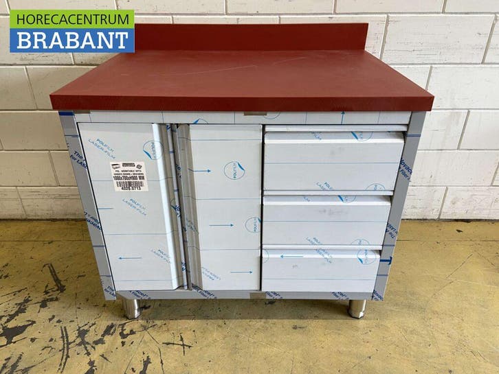 Acier inoxydable Polyéthylène PE Armoire de travail Armoire, Zakelijke goederen, Horeca | Overige, Verzenden