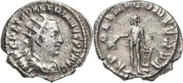 Antoninian 253/260, Kaiserzeit Valerianus I 253-260, Timbres & Monnaies, Verzenden
