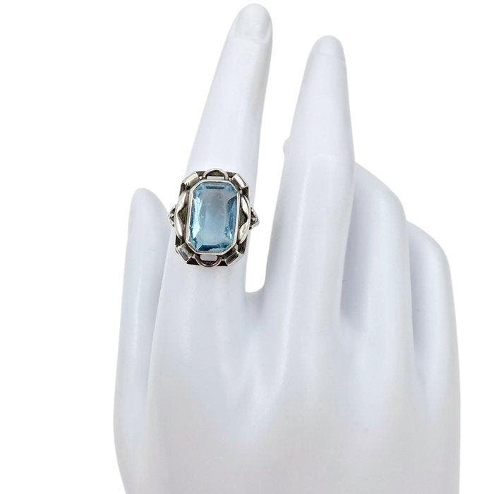 Zilver - Ring - Art Deco, Antiek en Kunst, Kunst | Designobjecten