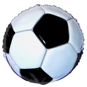 Helium Ballon Voetbal 3D 45cm leeg, Hobby & Loisirs créatifs, Verzenden