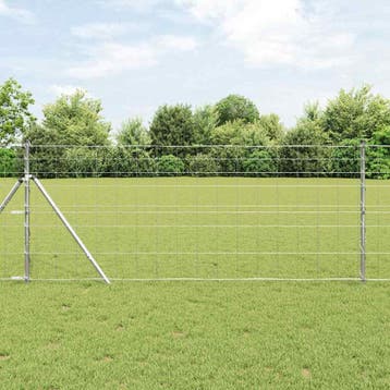 vidaXL Grond Fix Gelast Draadhek 50 x 1 m Gegalvaniseerd, Verzenden, Nieuw