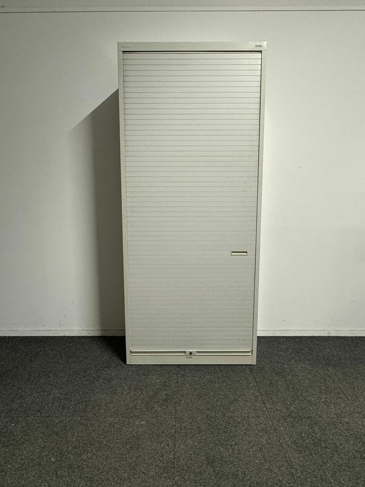 Wright line - Roldeurkast - verticale deur - zilvergrijs met, Zakelijke goederen, Kantoor en Winkelinrichting | Kantoormeubilair en Inrichting