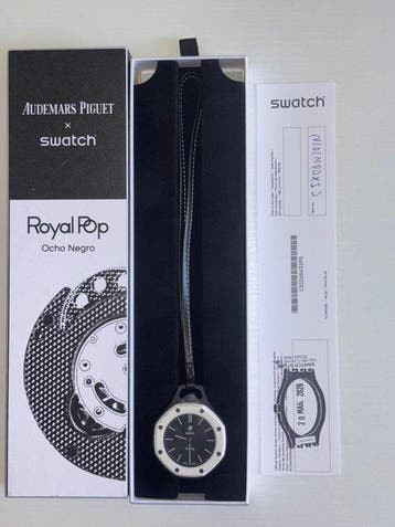 Swatch - Audemars Piguet x Swatch - Royal Pop – Ocho Negro -, Handtassen en Accessoires, Nieuw