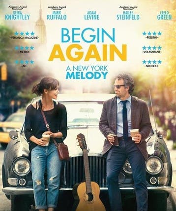 Begin again op DVD, Cd's en Dvd's, Verzenden, Nieuw in verpakking