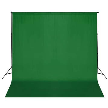vidaXL Achtergrondsysteem 600x300 cm groen, Verzenden, Nieuw