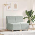 vidaXL Modulaire Sofa Eenheid Armless 2 pcs Lichtgrijs 55 x, Verzenden