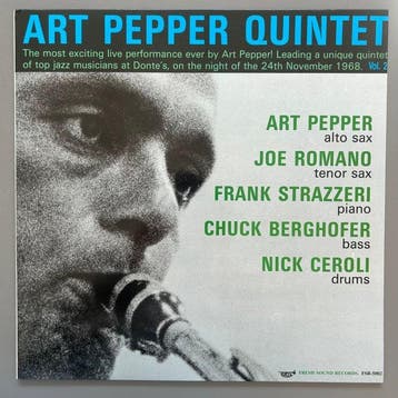 Art Pepper - On Pacific (1st Japanese) / Live At Donte’s Vol