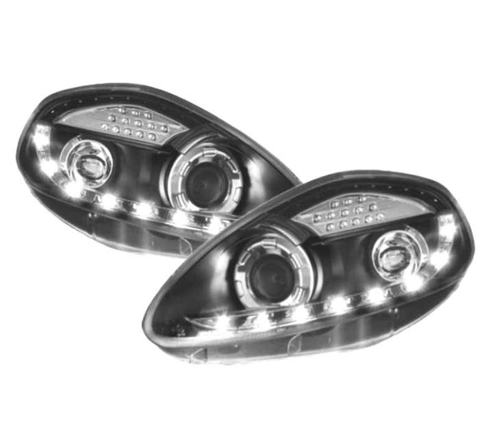 Phares Led Daylight Pour Fiat Grande Punto 10-08 Fond Noir, Auto-onderdelen, Verlichting, Verzenden