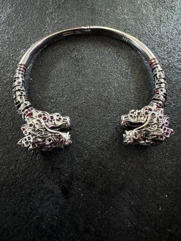 Zonder minimumprijs - Armband 925 zilver Dragon armband, Handtassen en Accessoires, Nieuw