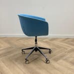 Design stoel, Segis op wielen, zithoogte instelbaar,  blauw, Huis en Inrichting, Gebruikt, Eén