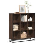 vidaXL Boekenkast 97,5x33x107,5 cm bewerkt hout en metaal, Verzenden