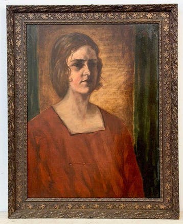Franz Vetter (1886–1967) - Damenporträt (Ritratto di giovane