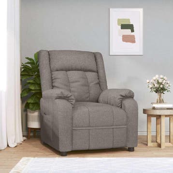 Fauteuil inclinable taupe, -44% : vente jusqua epuisement, Verzenden, Nieuw