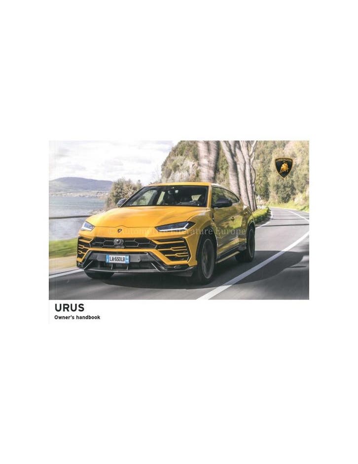 2019 LAMBORGHINI URUS INSTRUCTIEBOEKJE ENGELS, Auto diversen, Handleidingen en Instructieboekjes, Ophalen of Verzenden