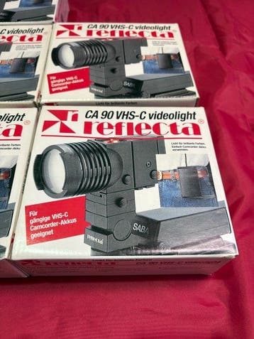 Reflecta 10x Reflecta CA 90 VHS-C videolight – nieuw in doos