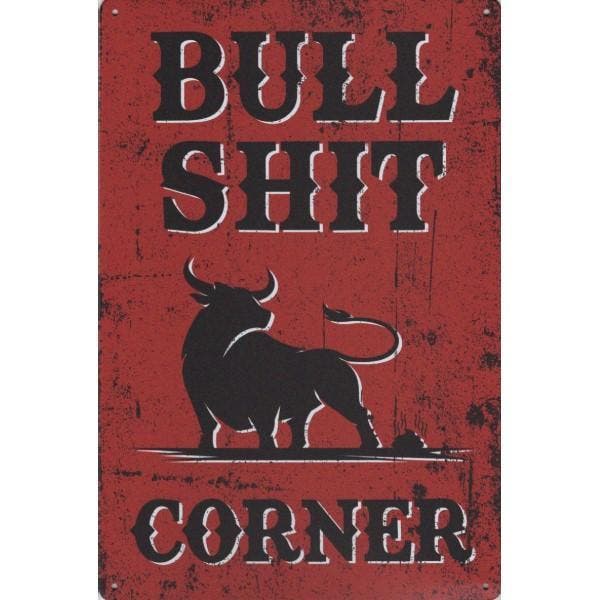 Wandbord -  Bull Shit Corner, Maison & Meubles, Accessoires pour la Maison | Décorations murale