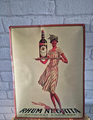 bardinet bordeaux - Rhum Negrita - lillustration - Emaille