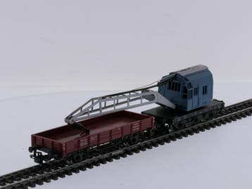 Schaal H0 Märklin 4424 & 4611 kraanwagen Krupp-Ardelt met.., Ophalen of Verzenden, Overige typen
