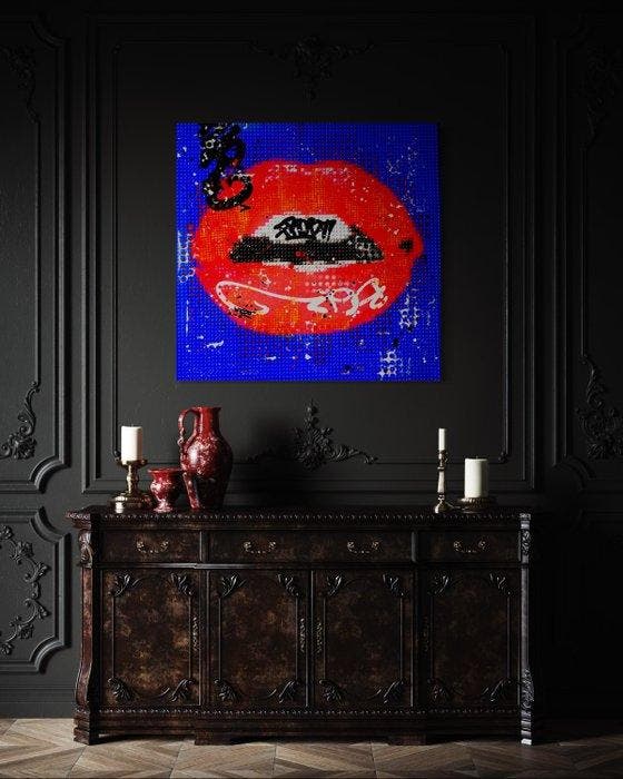 Moabit - Lego Glitch Effect X Love at Your Service X, Antiek en Kunst, Kunst | Designobjecten