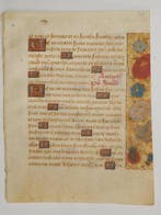 Anoniem - [Nederlands] Manuscript sheet from a Book of Hours