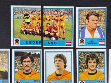 1980 Panini #57/78 Europa 80 - Nederland complete team - 22