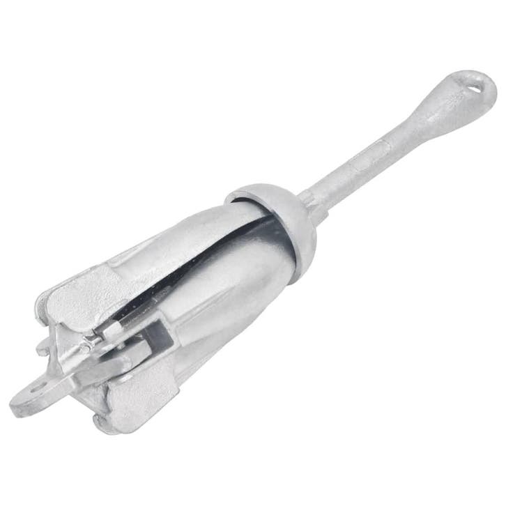 vidaXL Anker inklapbaar 3,2 kg smeedijzer zilverkleurig, Watersport en Boten, Bootonderdelen, Nieuw, Verzenden