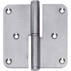 Intersteel Paumelles DIN links afgerond 3,5x3,5 rvs, Nieuw