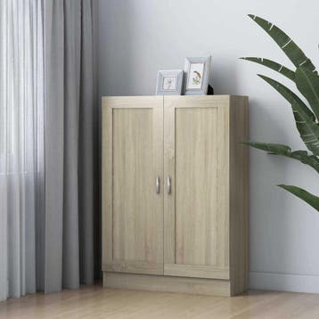 vidaXL Boekenkast 82,5x30,5x115 cm bewerlt hout sonoma, Verzenden, Nieuw
