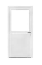 PVC Deur 1/2 glas Basic b85xh185 cm wit L, 80 tot 100 cm, Minder dan 200 cm, Nieuw, Ophalen of Verzenden