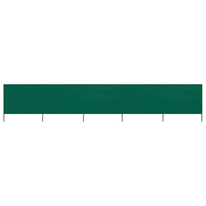 vidaXL Windscherm 5-panelen 600x120 cm stof groen, Jardin & Terrasse, Parasols, Envoi